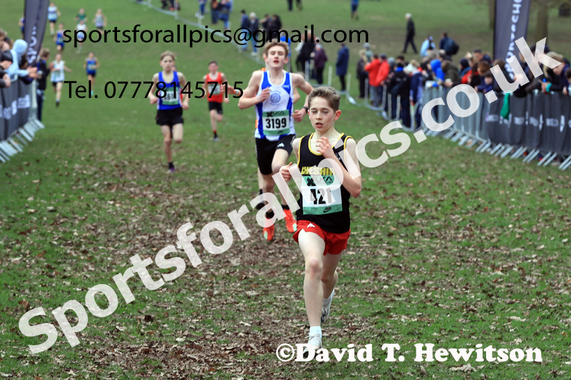 Boys Under-13s 2026 UK CAU Inter Counties Cross Country, Wollaton Park, Nottingham. Photo: David T. Hewitson/Sports for All Pics